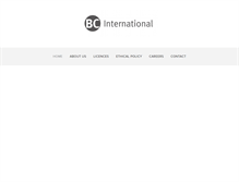 Tablet Screenshot of bcinternational.org